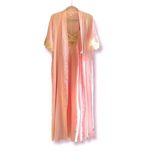 Eve Stillman Vintage Satin Peignoir Set